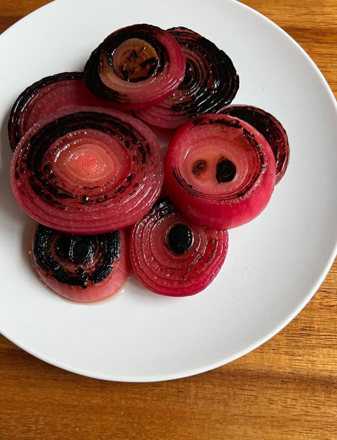 Charred Pickled Red Onions