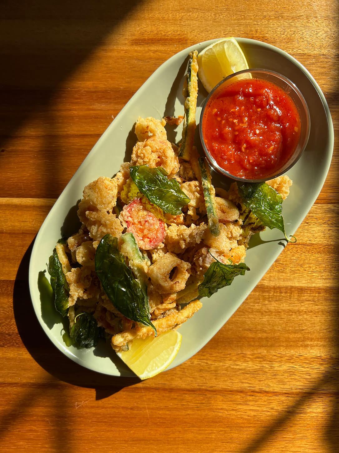 Crispy Calamari and Zucchini