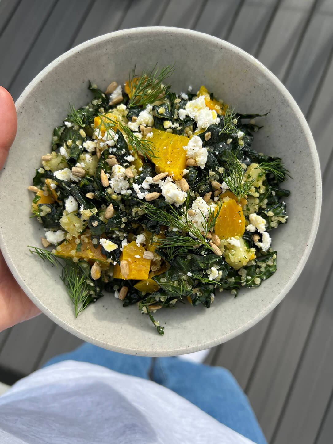 Fall Quinoa Salad with Golden Beets and Kale