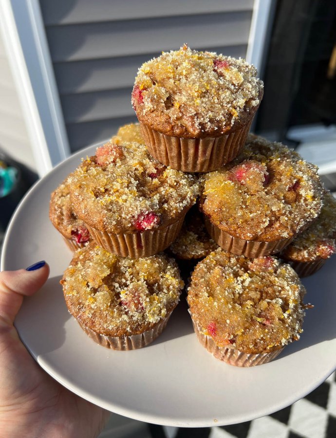 Sparkling Winter Morning Glory Muffins