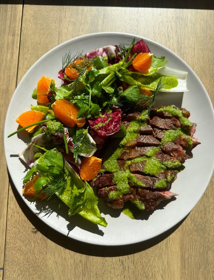 Radicchio Steak Salad