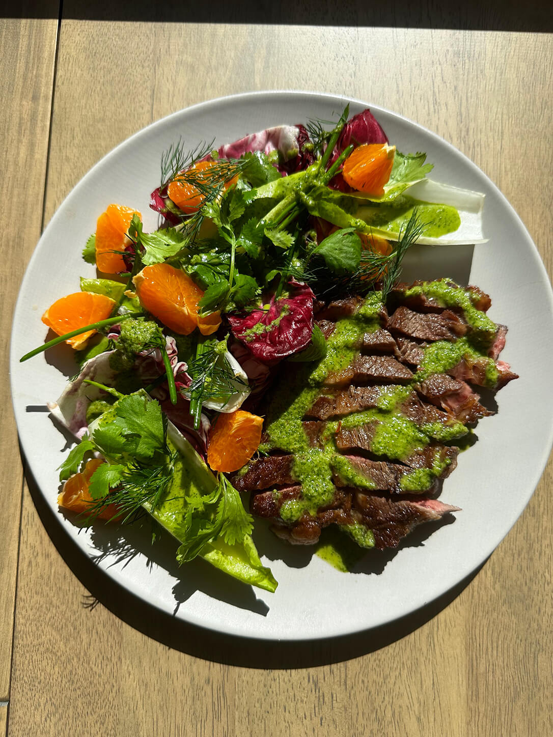 Radicchio Steak Salad