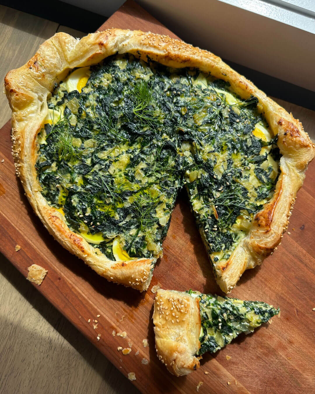 Spinach, Egg and Ricotta Galette (inspired by torta pasqualina!)