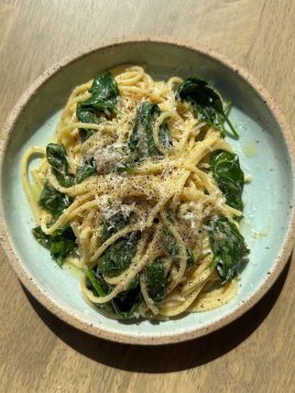 Buttery, Cheesy, Noodles with Anchovies