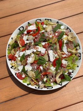 Antipasto Salad with Pecorino Pepperoncini Dressing