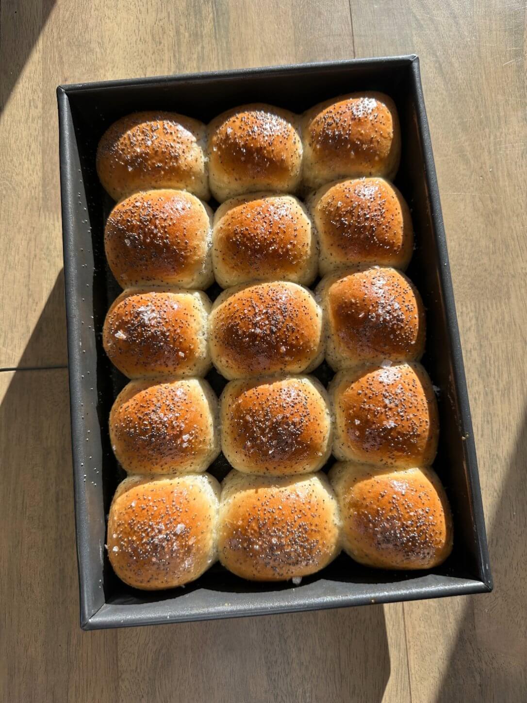 Soft and Fluffy Poppy Seed Rolls