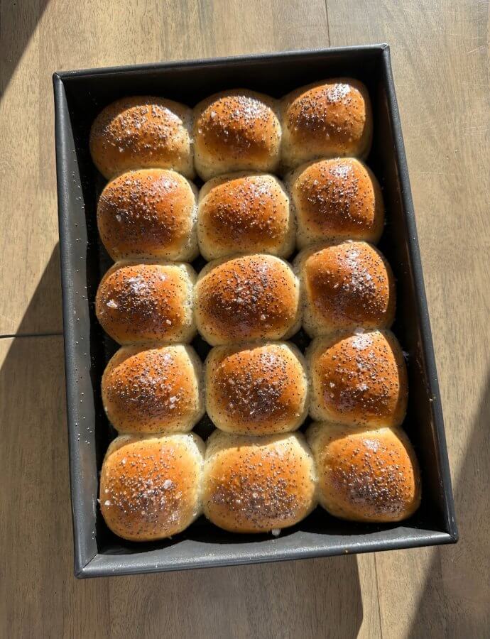Soft and Fluffy Poppy Seed Rolls