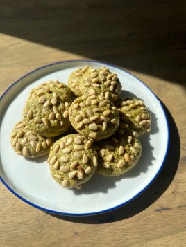 Pistachio Pignoli Cookies